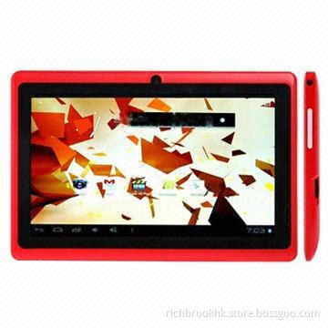 7-inch Capacitive Touch Tablet PC with A13 Solution, Red